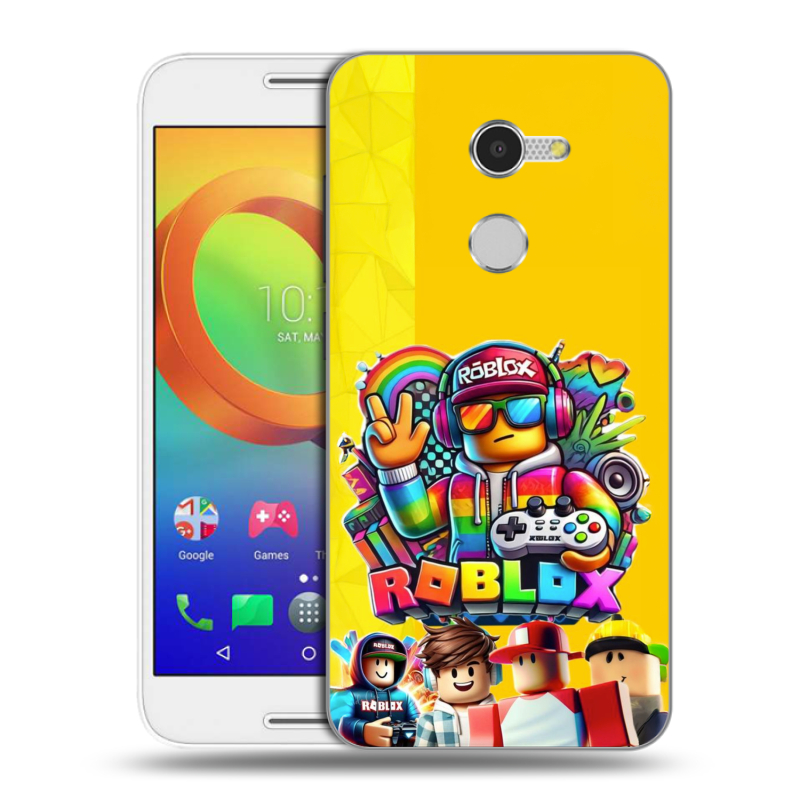 Силиконовый чехол на Alcatel A3 с принтом Roblox Роблокс Силиконовый чехол на Alcatel A3 с принтом Roblox Роблокс