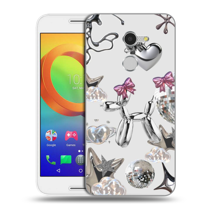 Силиконовый чехол на Alcatel A3 с принтом Y2K Силиконовый чехол на Alcatel A3 с принтом Y2K