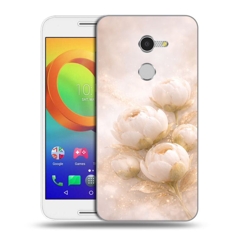 Силиконовый чехол на Alcatel A3 с принтом женский Силиконовый чехол на Alcatel A3 с принтом женский