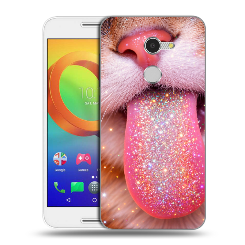 Силиконовый чехол на Alcatel A3 с принтом для девочек Силиконовый чехол на Alcatel A3 с принтом для девочек