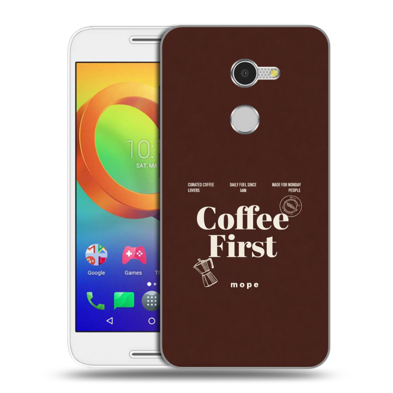Силиконовый чехол на Alcatel A3 с принтом женский Силиконовый чехол на Alcatel A3 с принтом женский