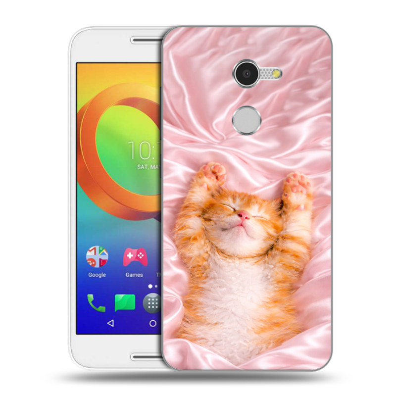 Силиконовый чехол на Alcatel A3 с принтом женский Силиконовый чехол на Alcatel A3 с принтом женский