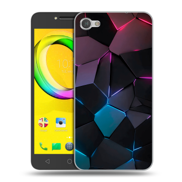 Силиконовый чехол на Alcatel A5 LED с принтом Геометрия неона Силиконовый чехол на Alcatel A5 LED с принтом Геометрия неона