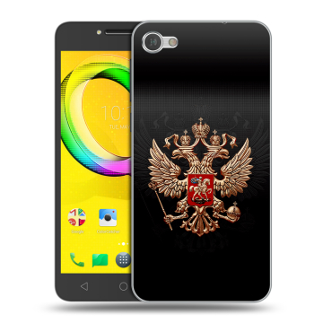 Силиконовый чехол на Alcatel A5 LED с принтом Герб России Силиконовый чехол на Alcatel A5 LED с принтом Герб России
