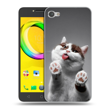 Силиконовый чехол на Alcatel A5 LED с принтом Коты Силиконовый чехол на Alcatel A5 LED с принтом Коты