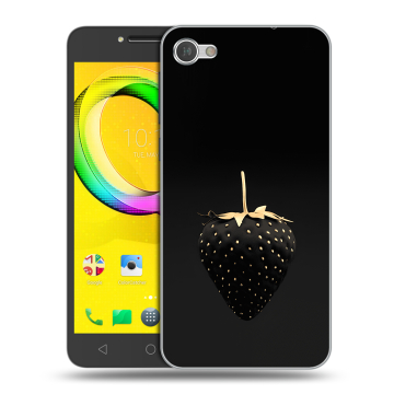 Силиконовый чехол на Alcatel A5 LED с принтом Черная клубника Силиконовый чехол на Alcatel A5 LED с принтом Черная клубника