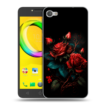 Силиконовый чехол на Alcatel A5 LED с принтом Розы красные Силиконовый чехол на Alcatel A5 LED с принтом Розы красные