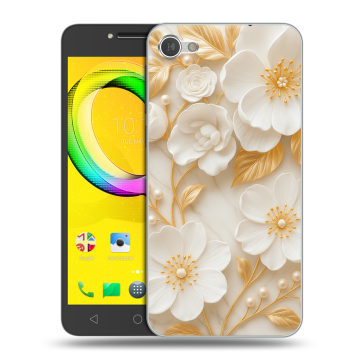 Силиконовый чехол на Alcatel A5 LED с принтом Цветы Силиконовый чехол на Alcatel A5 LED с принтом Цветы