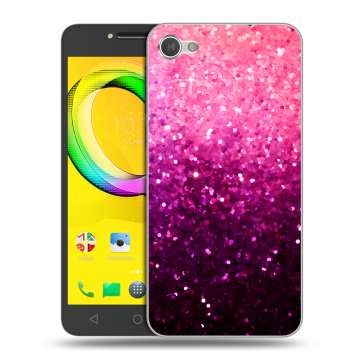 Силиконовый чехол на Alcatel A5 LED с принтом Блестки