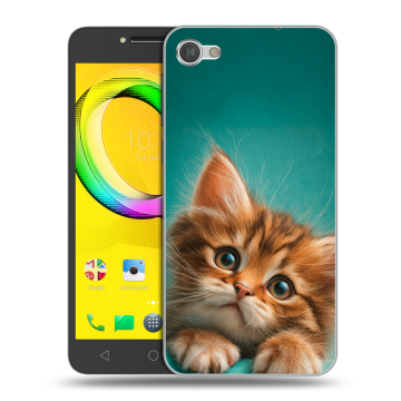 Силиконовый чехол на Alcatel A5 LED с принтом котенок Силиконовый чехол на Alcatel A5 LED с принтом котенок