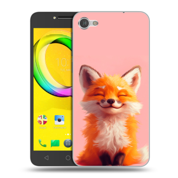 Силиконовый чехол на Alcatel A5 LED с принтом милая лиса Силиконовый чехол на Alcatel A5 LED с принтом милая лиса