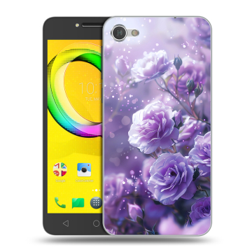 Силиконовый чехол на Alcatel A5 LED с принтом Розы цветы