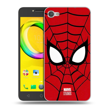 Силиконовый чехол на Alcatel A5 LED с принтом человек паук spiderman