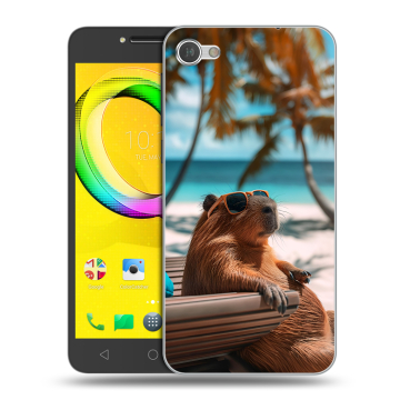 Силиконовый чехол на Alcatel A5 LED с принтом Капибара Силиконовый чехол на Alcatel A5 LED с принтом Капибара