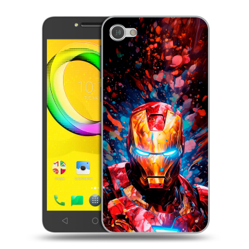 Силиконовый чехол на Alcatel A5 LED с принтом Железный человек Ironman Силиконовый чехол на Alcatel A5 LED с принтом Железный человек Ironman