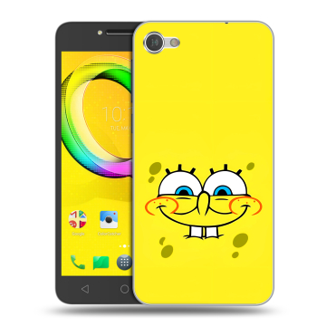 Силиконовый чехол на Alcatel A5 LED с принтом спанчбоб спанч боб