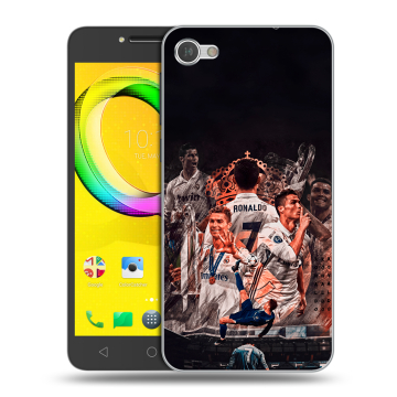 Силиконовый чехол на Alcatel A5 LED с принтом Реал Роналдо Real Ronaldo