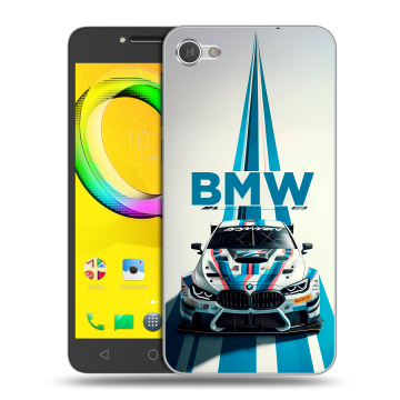 Силиконовый чехол на Alcatel A5 LED с принтом БМВ BMW Силиконовый чехол на Alcatel A5 LED с принтом БМВ BMW