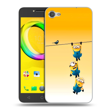 Силиконовый чехол на Alcatel A5 LED с принтом Миньоны Силиконовый чехол на Alcatel A5 LED с принтом Миньоны