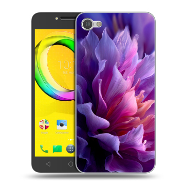 Силиконовый чехол на Alcatel A5 LED с принтом женский цветы Силиконовый чехол на Alcatel A5 LED с принтом женский цветы