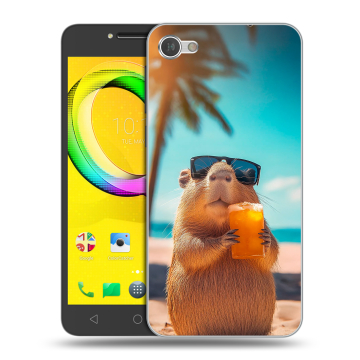 Силиконовый чехол на Alcatel A5 LED с принтом Капибара