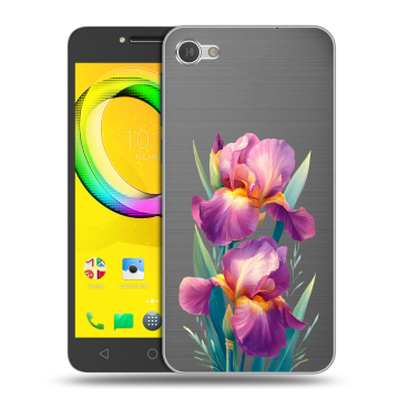 Силиконовый чехол на Alcatel A5 LED с принтом Цветы орхидеи Силиконовый чехол на Alcatel A5 LED с принтом Цветы орхидеи