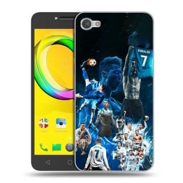 Силиконовый чехол на Alcatel A5 LED с принтом Реал Роналдо