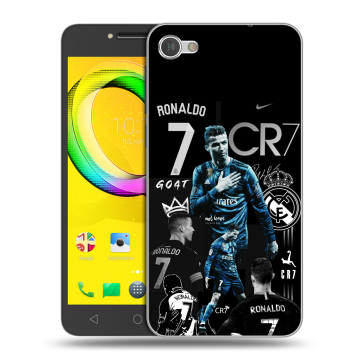 Силиконовый чехол на Alcatel A5 LED с принтом Реал Роналдо