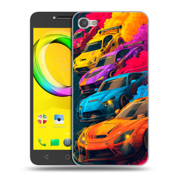 Силиконовый чехол на Alcatel A5 LED с принтом Тачки Силиконовый чехол на Alcatel A5 LED с принтом Тачки