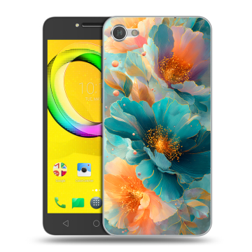 Силиконовый чехол на Alcatel A5 LED с принтом Цветы Силиконовый чехол на Alcatel A5 LED с принтом Цветы