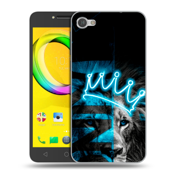 Силиконовый чехол на Alcatel A5 LED с принтом Король лев Силиконовый чехол на Alcatel A5 LED с принтом Король лев