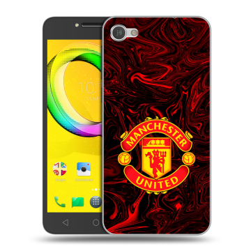 Силиконовый чехол на Alcatel A5 LED с принтом Manchester United Силиконовый чехол на Alcatel A5 LED с принтом Manchester United