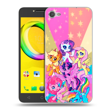 Силиконовый чехол на Alcatel A5 LED с принтом My little pony Дружба чудо Силиконовый чехол на Alcatel A5 LED с принтом My little pony Дружба чудо