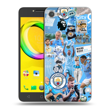 Силиконовый чехол на Alcatel A5 LED с принтом Man City Манчестер Сити Силиконовый чехол на Alcatel A5 LED с принтом Man City Манчестер Сити