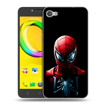 Силиконовый чехол на Alcatel A5 LED с принтом Spiderman Человек паук