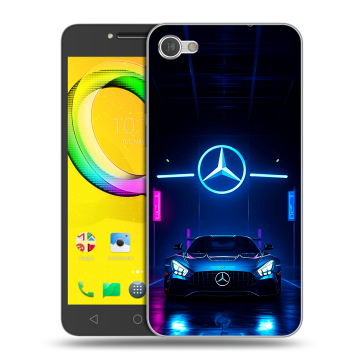 Силиконовый чехол на Alcatel A5 LED с принтом Mercedes Мерседес Силиконовый чехол на Alcatel A5 LED с принтом Mercedes Мерседес