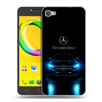 Силиконовый чехол на Alcatel A5 LED с принтом Mercedes Мерседес
