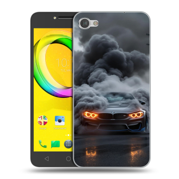 Силиконовый чехол на Alcatel A5 LED с принтом BMW БМВ