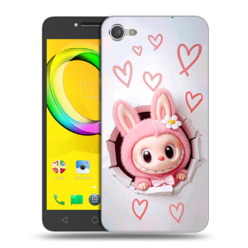 Силиконовый чехол на Alcatel A5 LED с принтом Labubu Лабубу