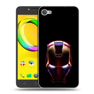 Силиконовый чехол на Alcatel A5 LED с принтом IronMan Железный человек Силиконовый чехол на Alcatel A5 LED с принтом IronMan Железный человек