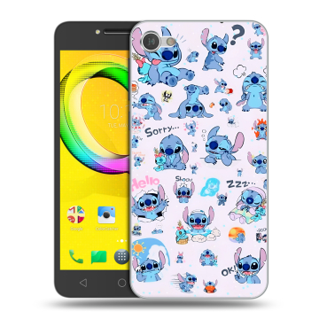 Силиконовый чехол на Alcatel A5 LED с принтом Лило и Стич