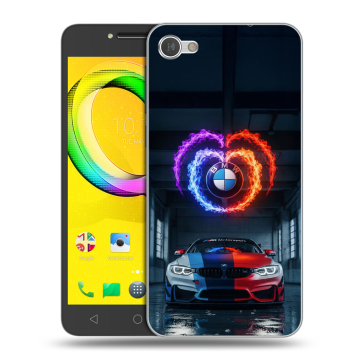 Силиконовый чехол на Alcatel A5 LED с принтом BMW БМВ Силиконовый чехол на Alcatel A5 LED с принтом BMW БМВ