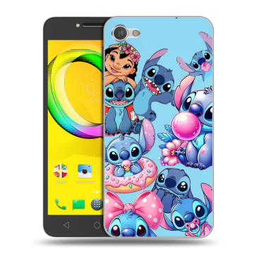 Силиконовый чехол на Alcatel A5 LED с принтом Лило и Стич