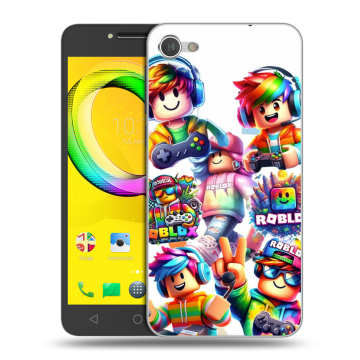 Силиконовый чехол на Alcatel A5 LED с принтом Roblox Роблокс Силиконовый чехол на Alcatel A5 LED с принтом Roblox Роблокс