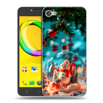 Силиконовый чехол на Alcatel A5 LED с принтом Новый год Силиконовый чехол на Alcatel A5 LED с принтом Новый год