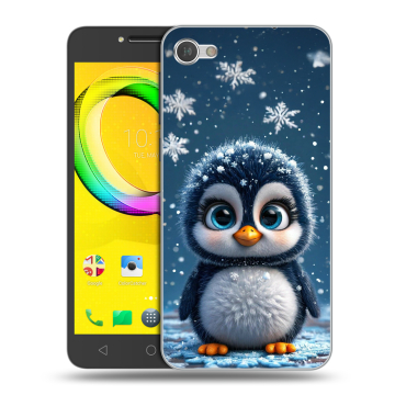 Силиконовый чехол на Alcatel A5 LED с принтом Новый год Силиконовый чехол на Alcatel A5 LED с принтом Новый год