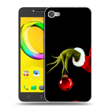 Силиконовый чехол на Alcatel A5 LED с принтом Новый год Гринч Силиконовый чехол на Alcatel A5 LED с принтом Новый год Гринч