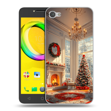 Силиконовый чехол на Alcatel A5 LED с принтом Новый год Силиконовый чехол на Alcatel A5 LED с принтом Новый год