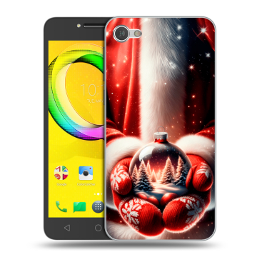 Силиконовый чехол на Alcatel A5 LED с принтом Новый год Силиконовый чехол на Alcatel A5 LED с принтом Новый год
