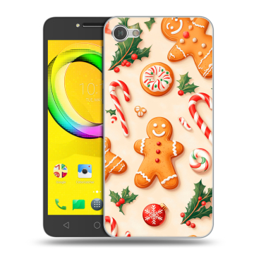 Силиконовый чехол на Alcatel A5 LED с принтом Новый год Силиконовый чехол на Alcatel A5 LED с принтом Новый год